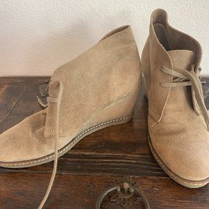 J Crew MacAllister Suede Wedge Ankle Boot